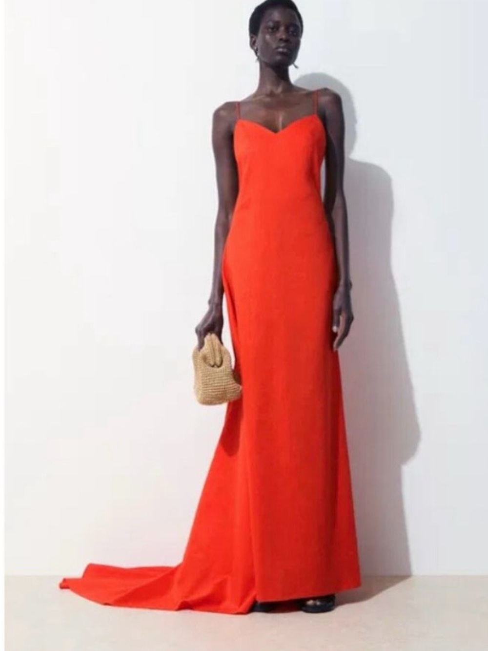 COS Atelier Linen Maxi Gown with Train – NWOT – Size 14